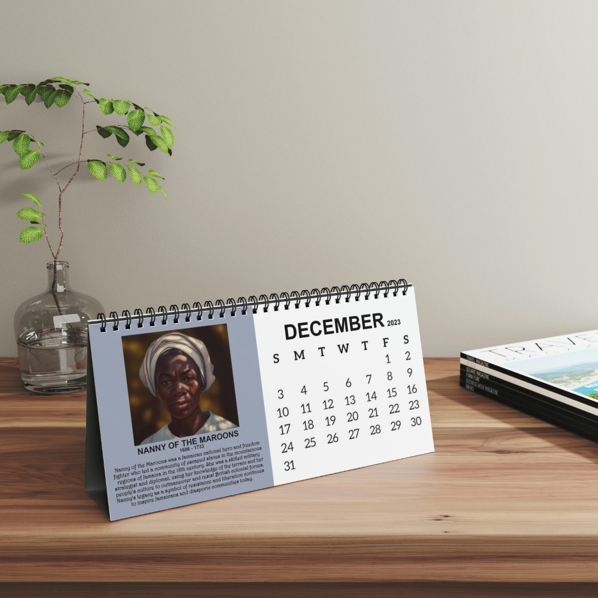 Black History Desk Calendar (August 2023 to July 2024) 5D Media Resources