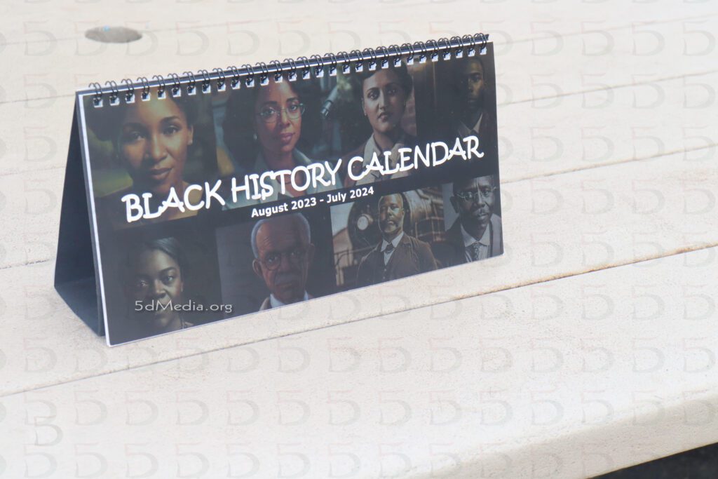 Black History Desk Calendar (August 2023 to July 2024) 5D Media Resources